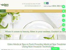 Tablet Screenshot of edenmedicalspa.com